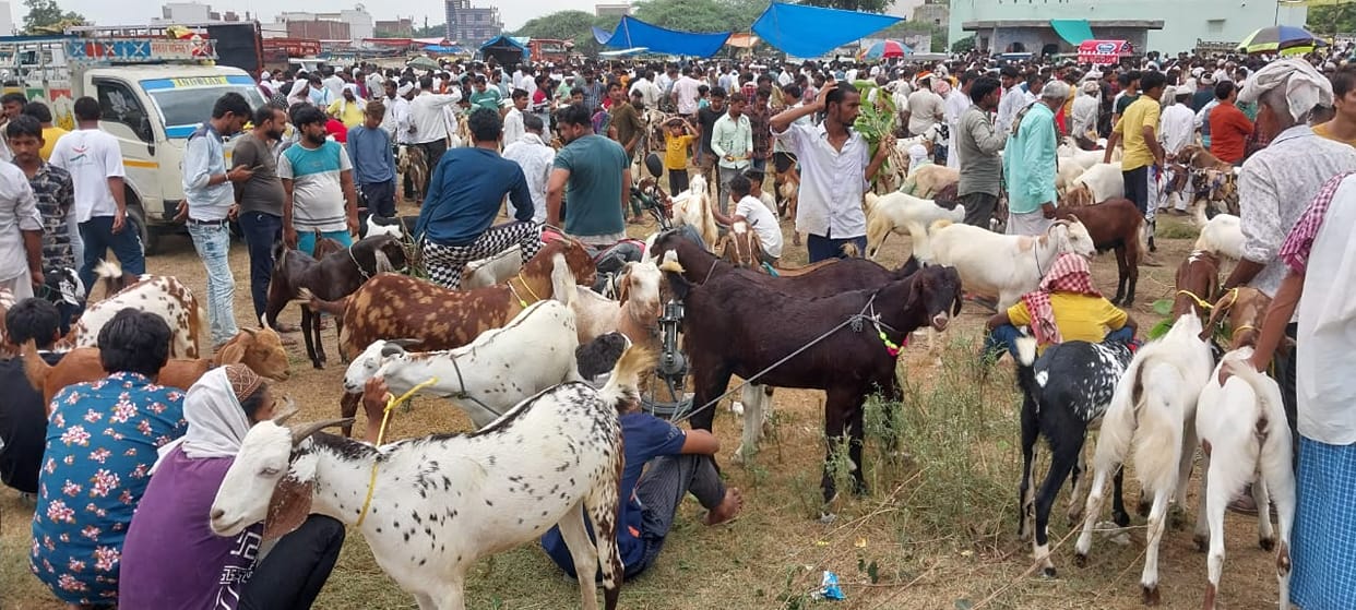 Market buzzing with customers overnight