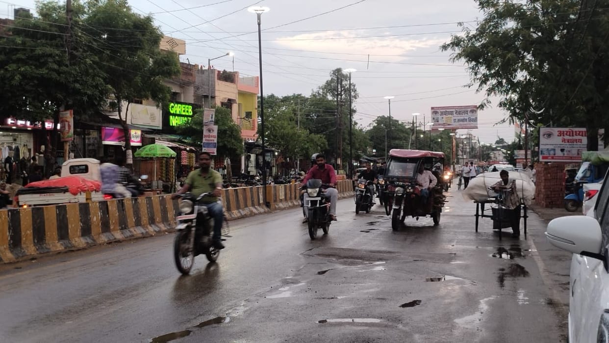 The weather became pleasant due to drizzling rain