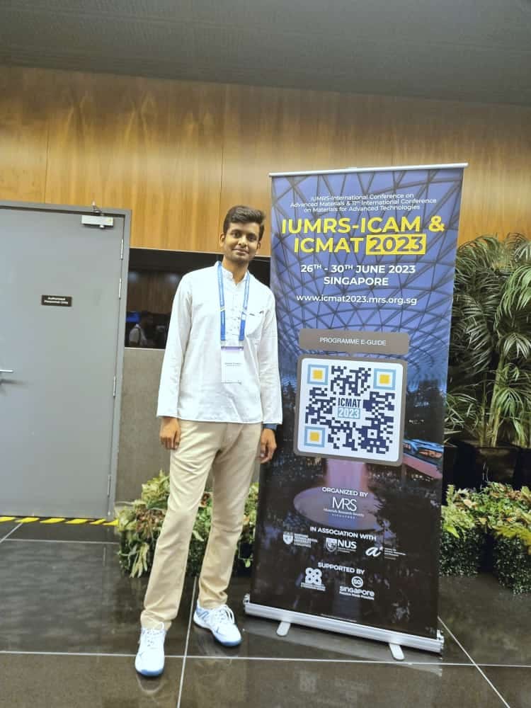 Ashutosh will deliver a lecture at the International Conference in Singapore