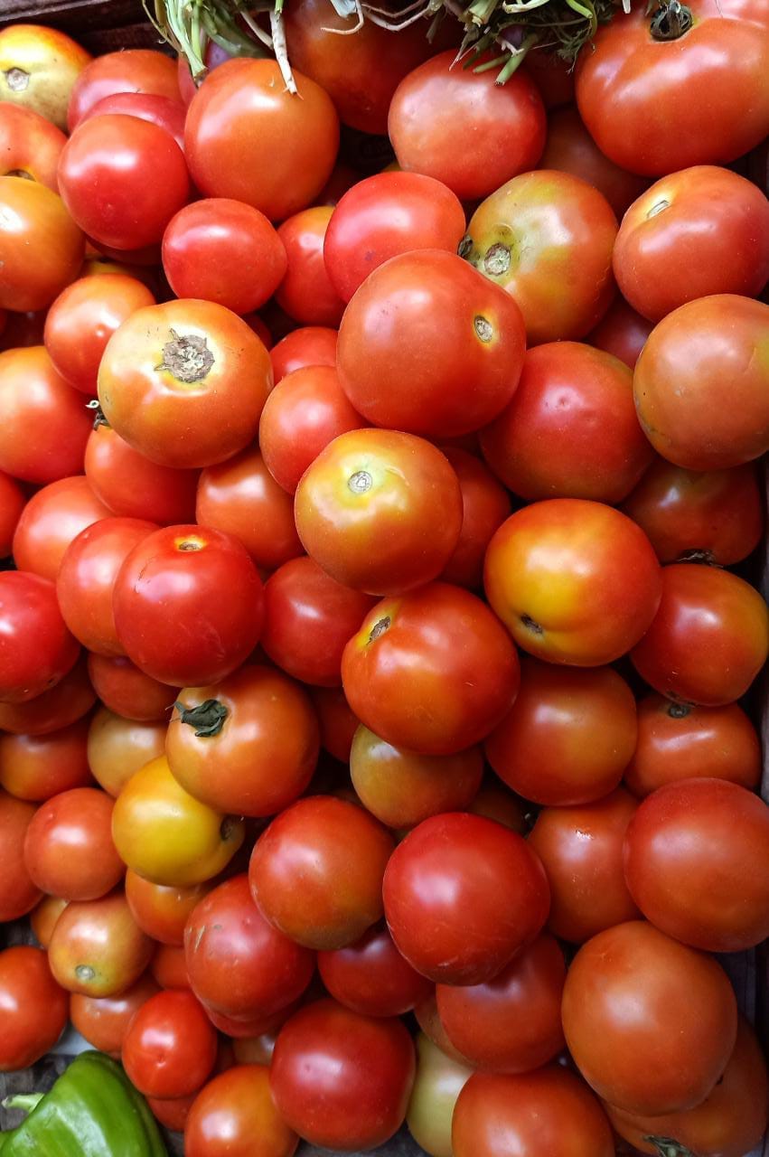 Tomato turned red, how to make vegetable and lentils
