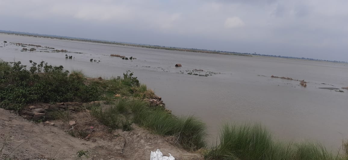 The nose got washed away before the flood, repair work is yet to be done,