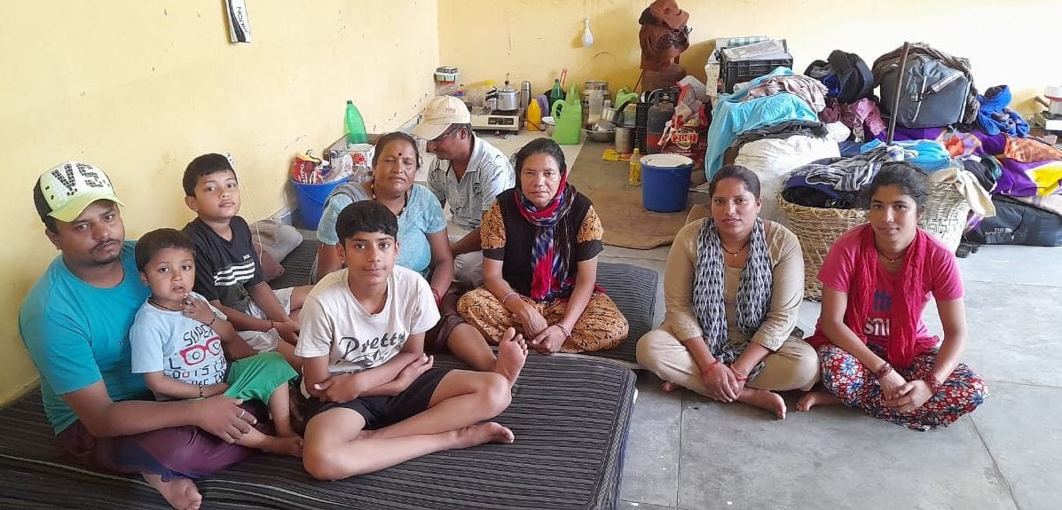 12 disaster affected families of Khotila have taken shelter in the stadium for 10 months
