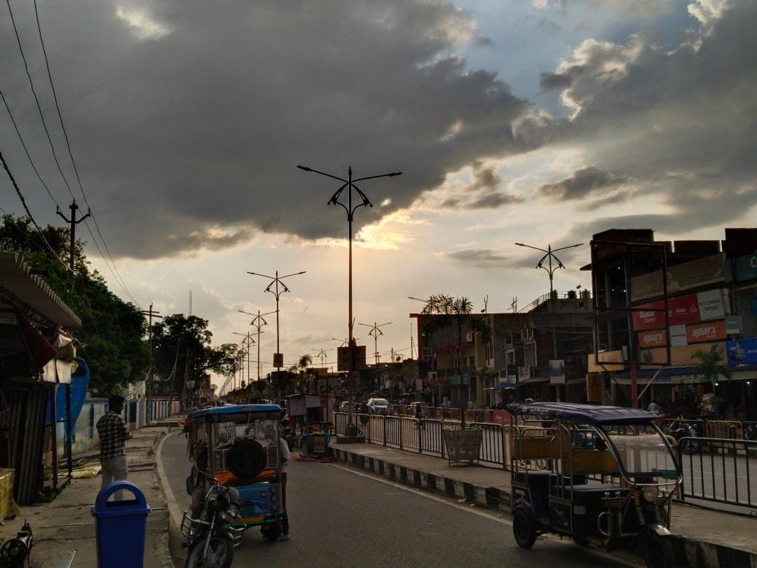 the clouds rose but it didn't rain