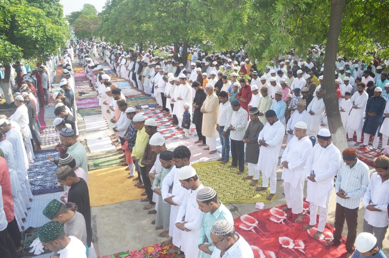 Eid-ul-Azha namaz sought blessings for progress