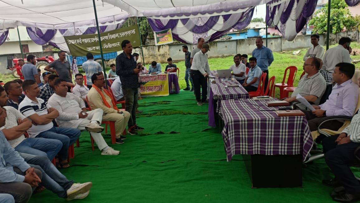 Crowd gathered for Aadhaar card in multipurpose camp
