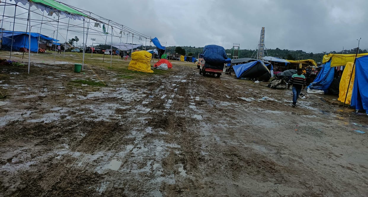 Rain hits business in Golju festival