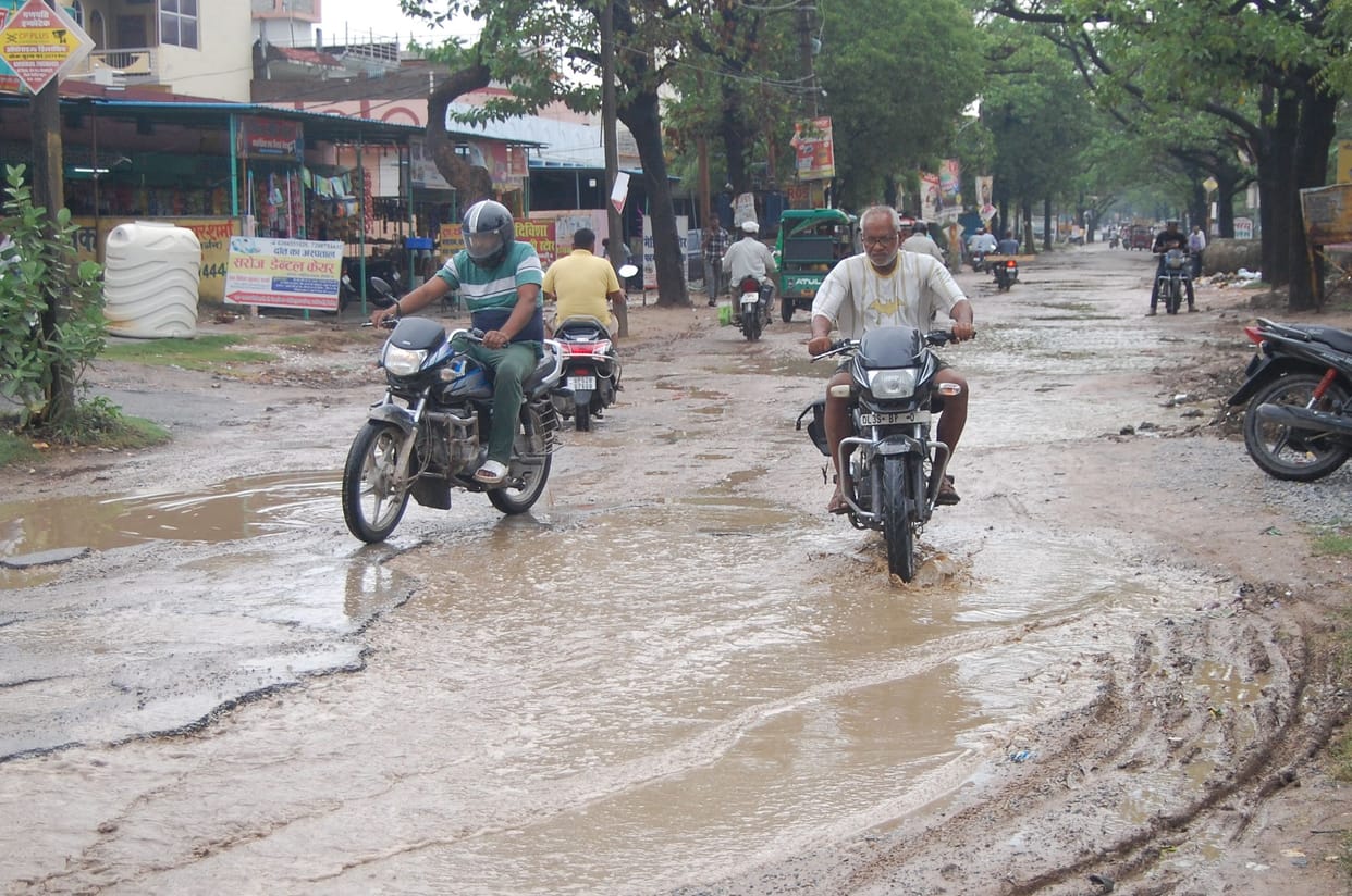 Waterlogging: It took 45 minutes to travel three kilometers