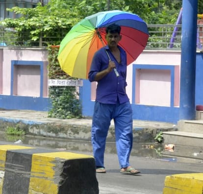 It rained in the morning and afternoon, humidity increased due to sunshine