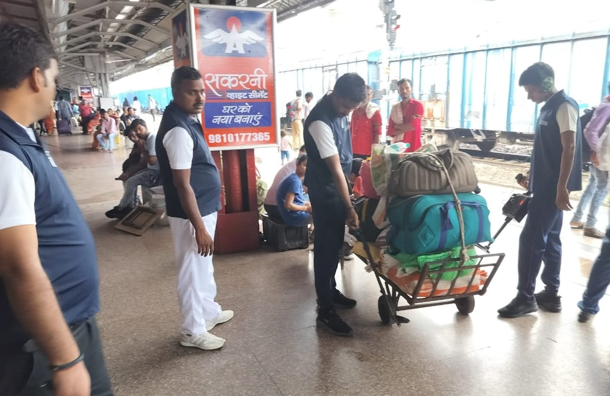 Platform number one block, security is such that even