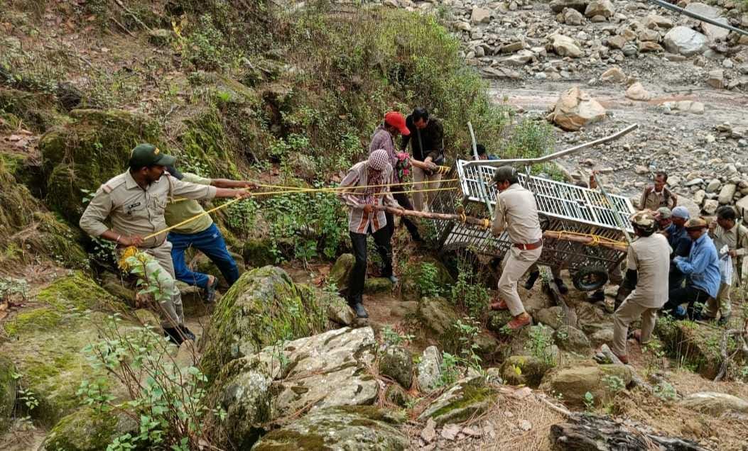 Bhojanmata's last rites were performed in Boom