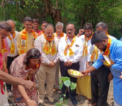 Foundation stone laid for Lord Parshuram Temple and Dharamshala