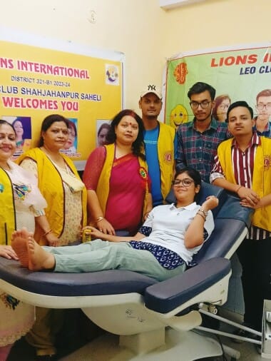 session started with blood donation