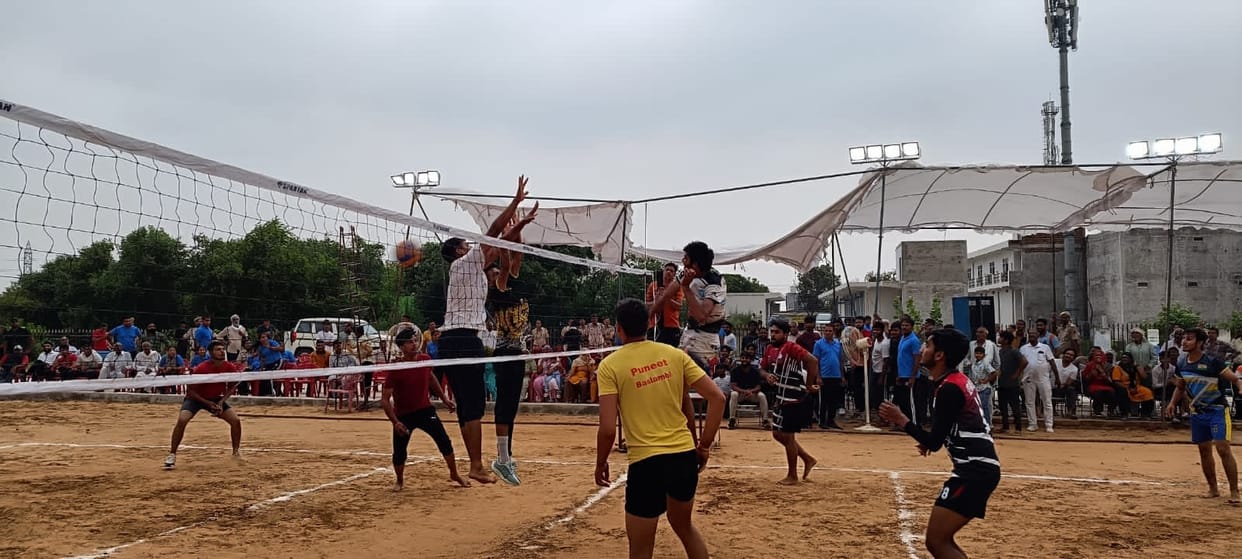 Organized volleyball competition under Haryana Uday