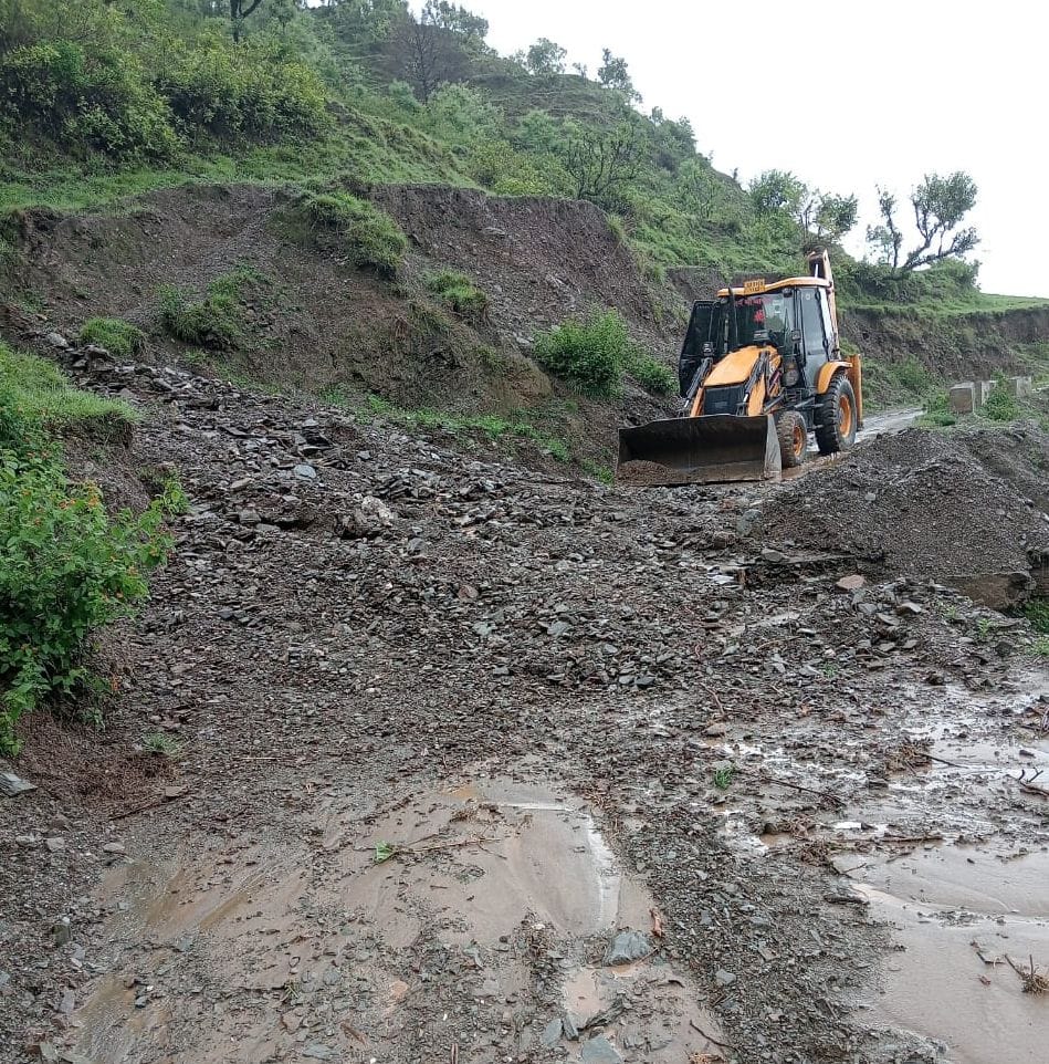 Road Block in Almora