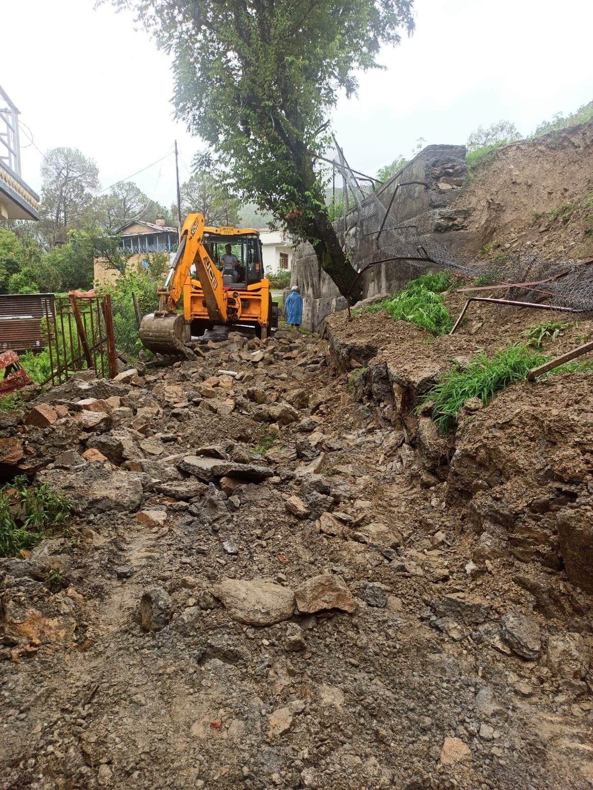 Road Block in Ranikhet