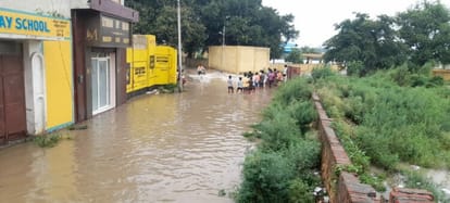 Farms and roads submerged due to day long rain