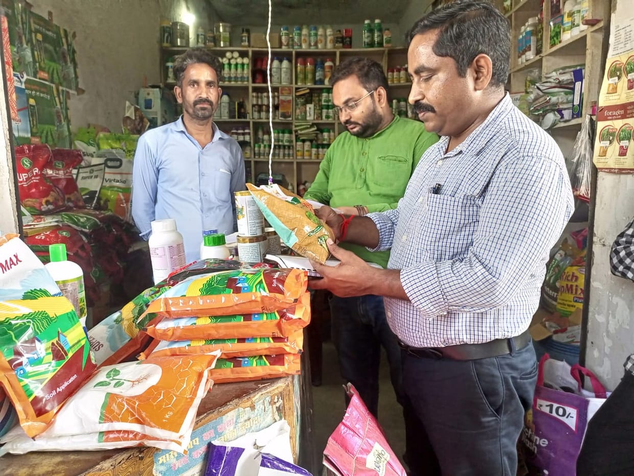 Raids on 39 shops across the district, filled samples