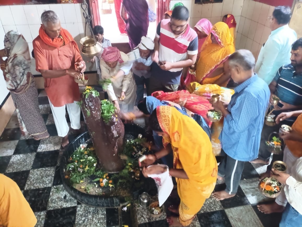 Pagoda echoed with bol-bombs, devotees performed Jalabhishek