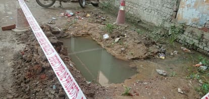 Pits dug on city roads become fatal in rain