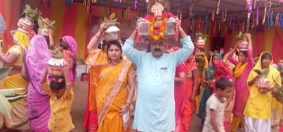 Women take out Kalash Yatra in Banjariya