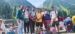 अमरनाथ यात्रा पर जाते पुवायां के यात्री
