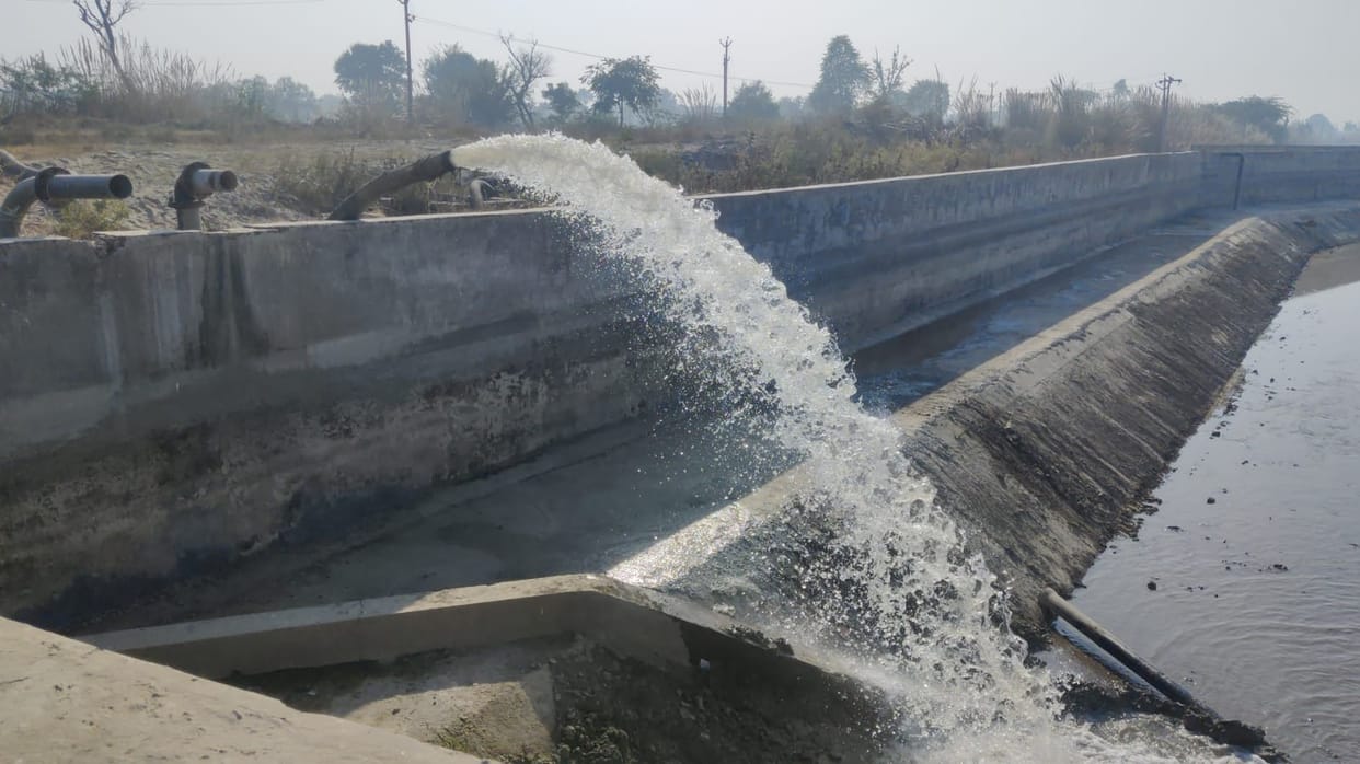Canal water came, brought relief for three months