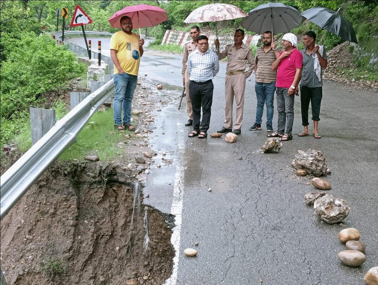 Delhi-Yamunotri highway damaged in rain