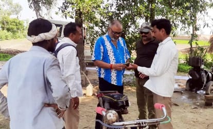 Tiger killed Nilgai some distance away from the population in Khutar