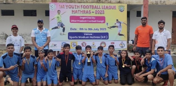 Khelo India Center team won the football league