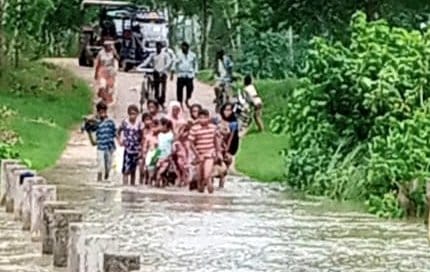 Children risk their lives daily for studies