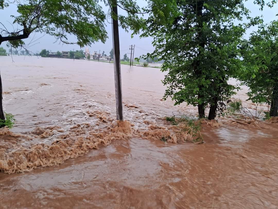 23 thousand 846 cusecs of water reached Markanda river, threat to dozens of villages