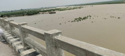 Dhaighat's Kanwad fair site submerged due to rise in Ganga's water level