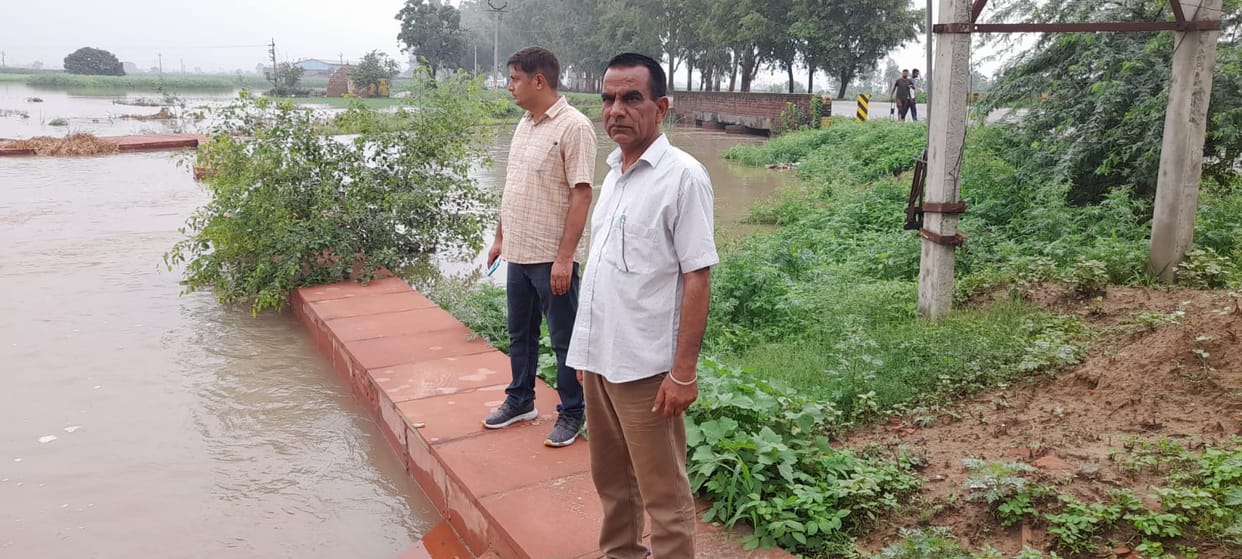 Situation deteriorated due to heavy rains, river-drain overflow