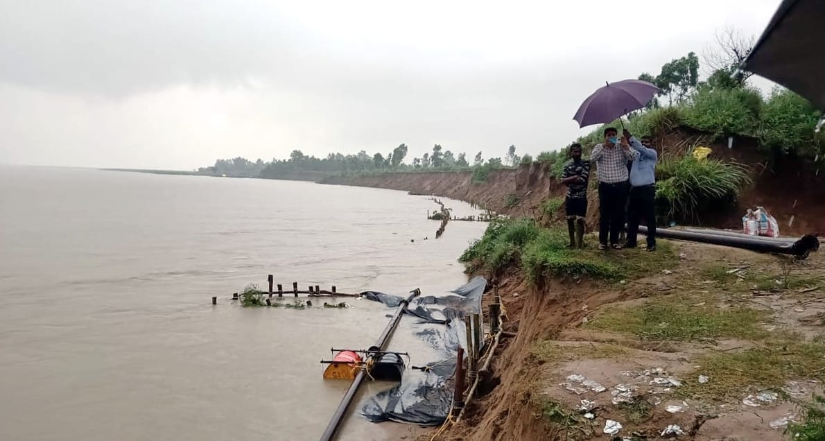 In 56 years, 23 villages were absorbed in the fierce form of Ganga.