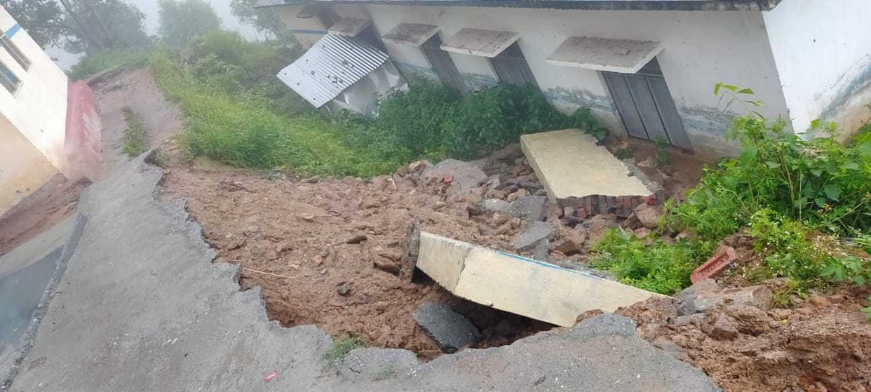 Security walls made of lakhs could not withstand even a single rain