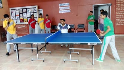 Inter house table tennis competition held at Little Angels School