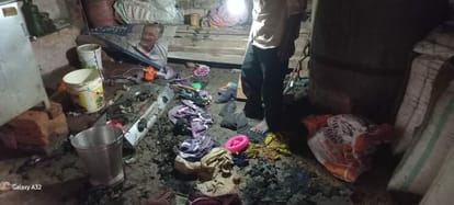 Three people of the same family got scorched in the fire due to leaking cylinder