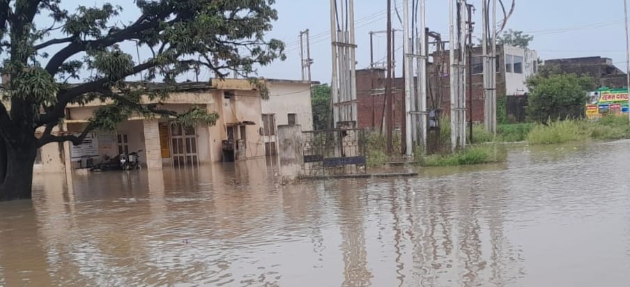 Water logging in power station, power supply disrupted