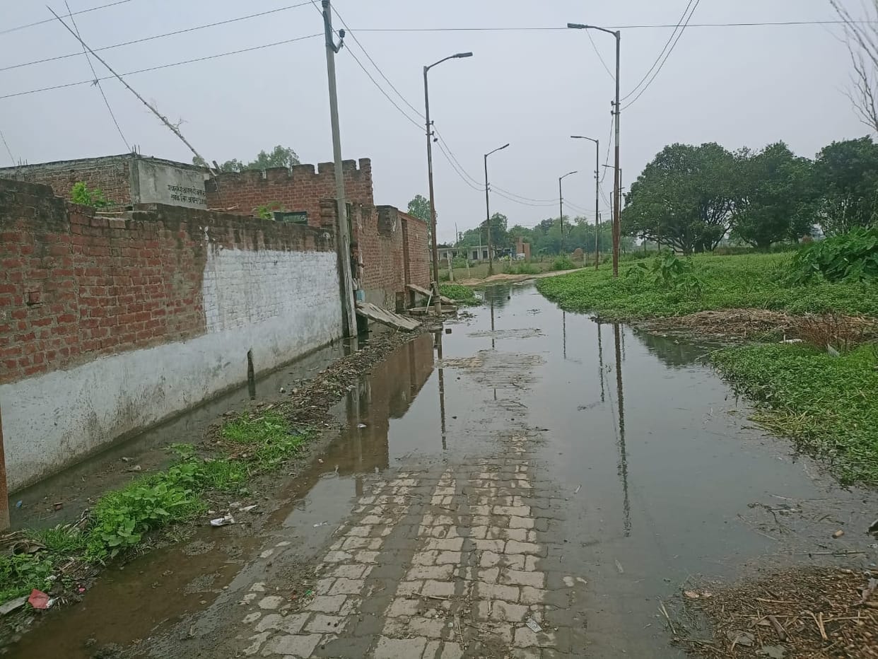 It is difficult for citizens to get out of mud and waterlogging
