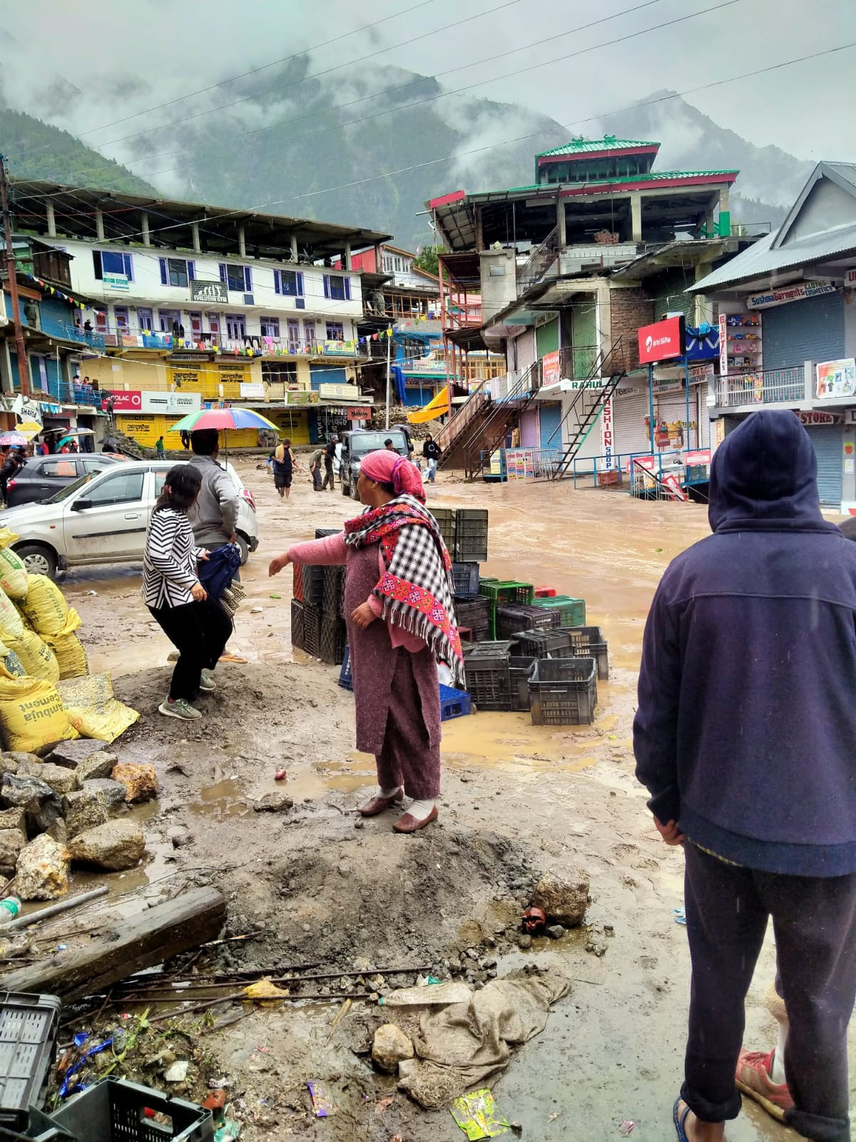 rampur news, flood, sangla, kinnaur
