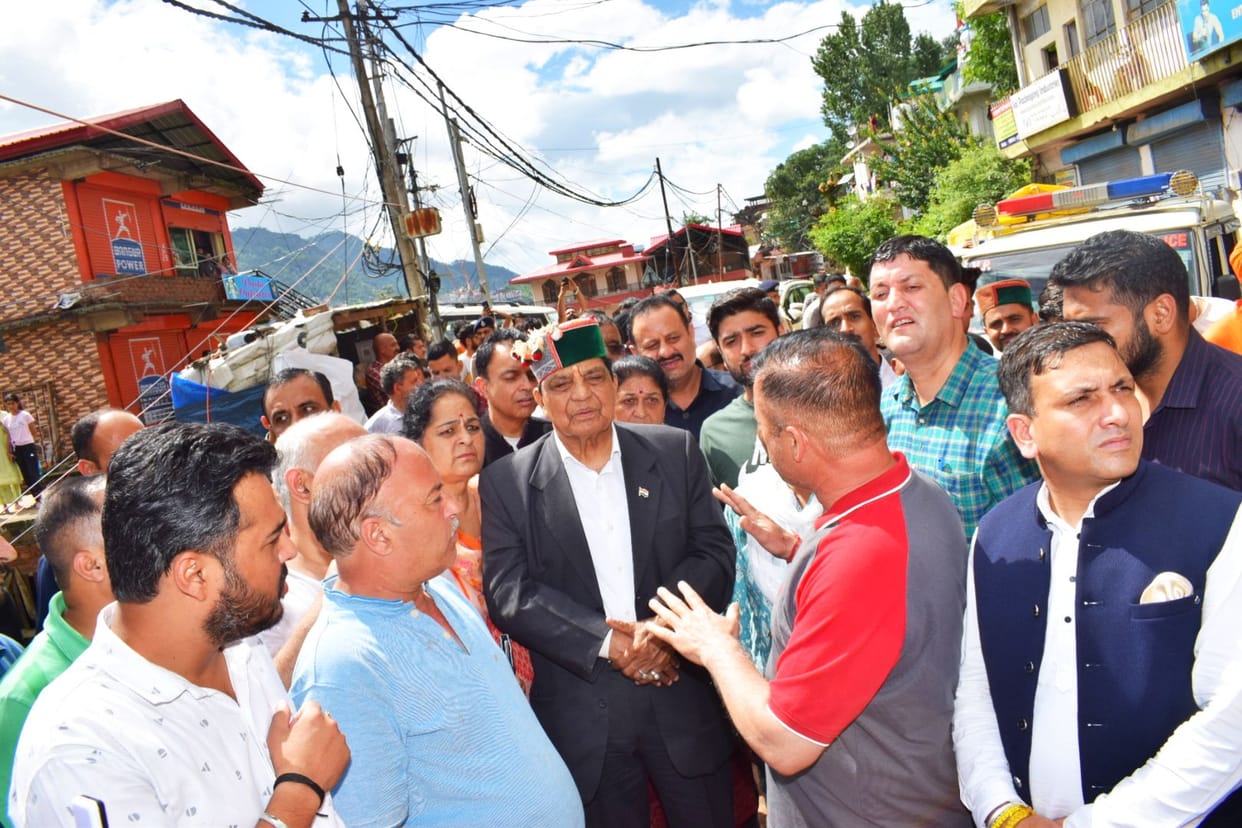 Dr. Shandil took stock of the damage done in Solan assembly constituency