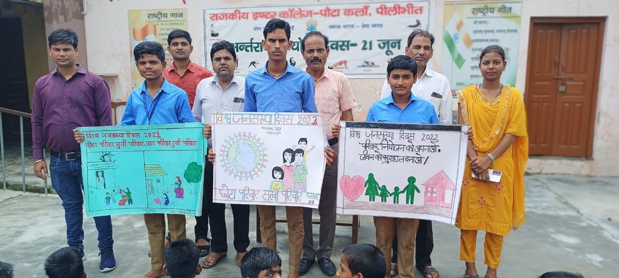 Adiba tops in Sahil slogan in poster competition