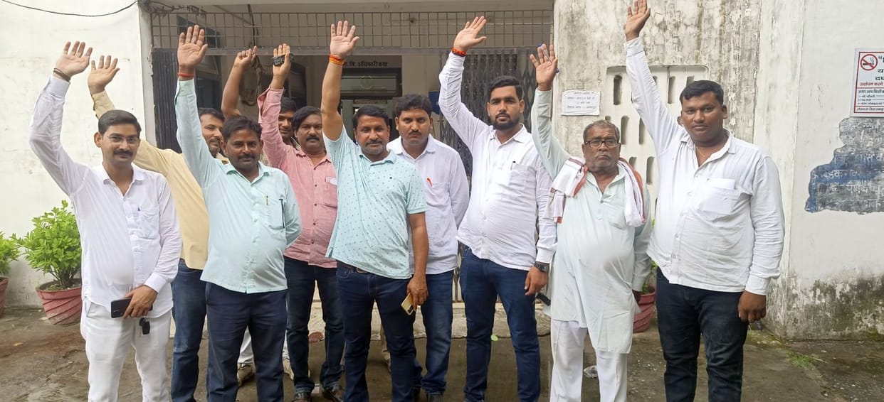 Village heads protest