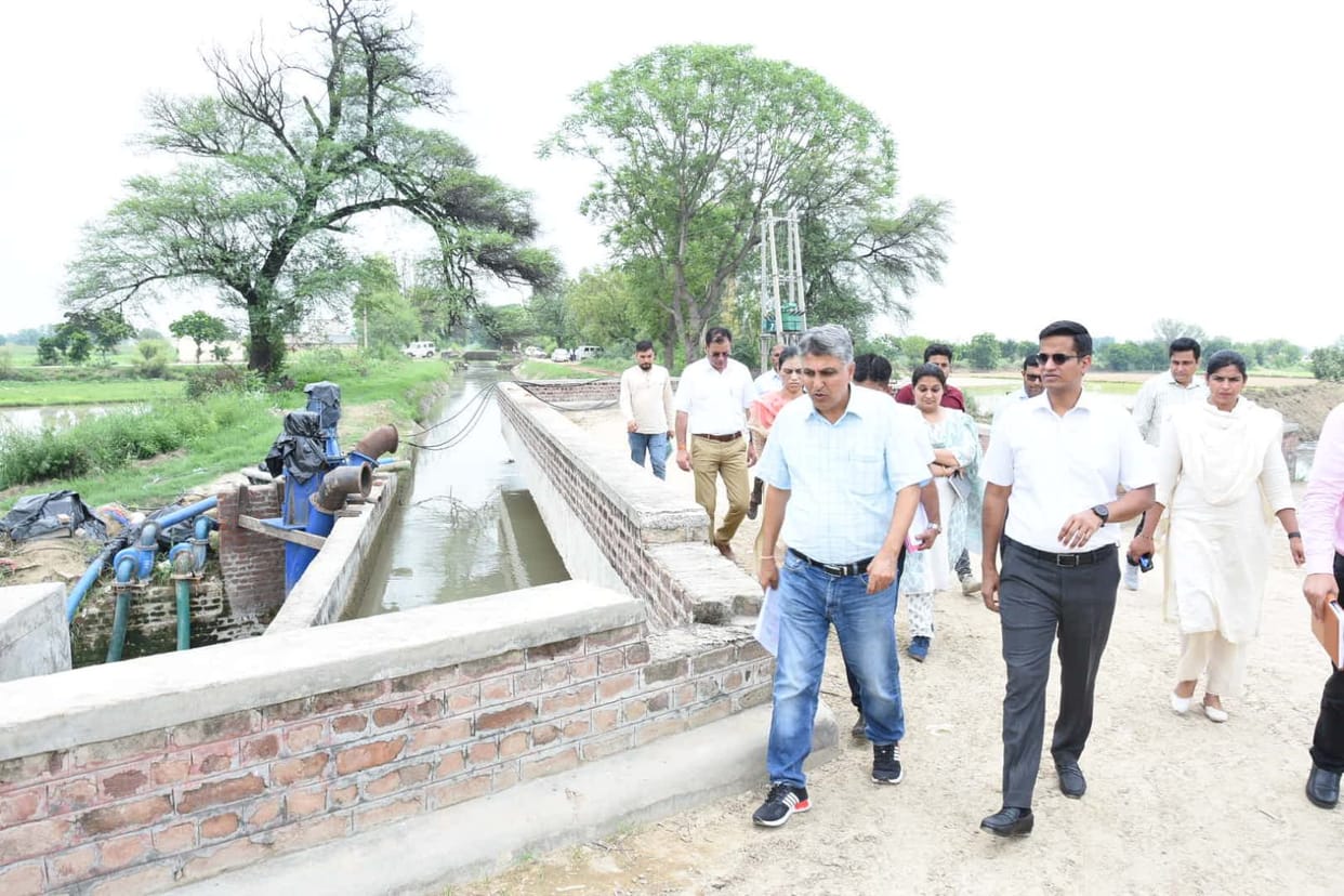 DC said - send the report of water level of Ghaggar multipurpose drain daily