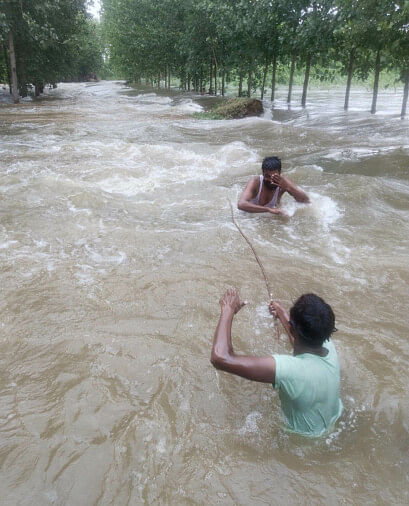 Kasauli and Budhkheda road cut off due to spate of Hindon river