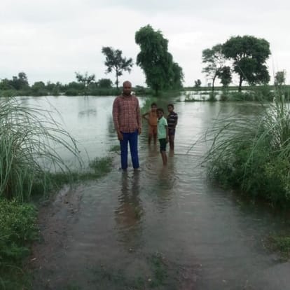 Water entered in four villages ... increased the misery of the villagers