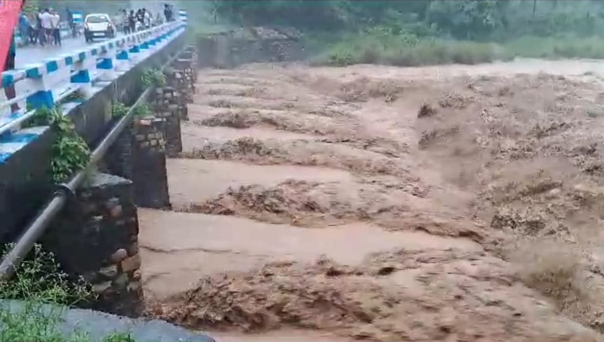 Kalagarh recorded 106.6 mm of rain in four hours