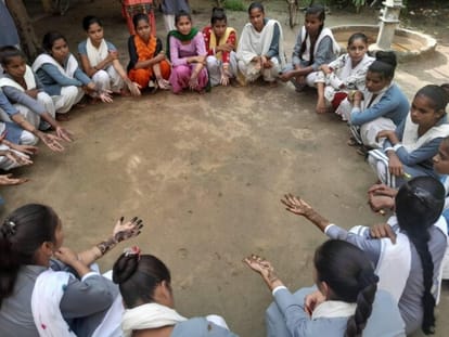 Kajal won the mehndi competition