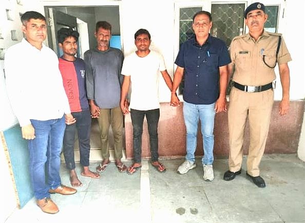 Three arrested for only stealing near railway yard