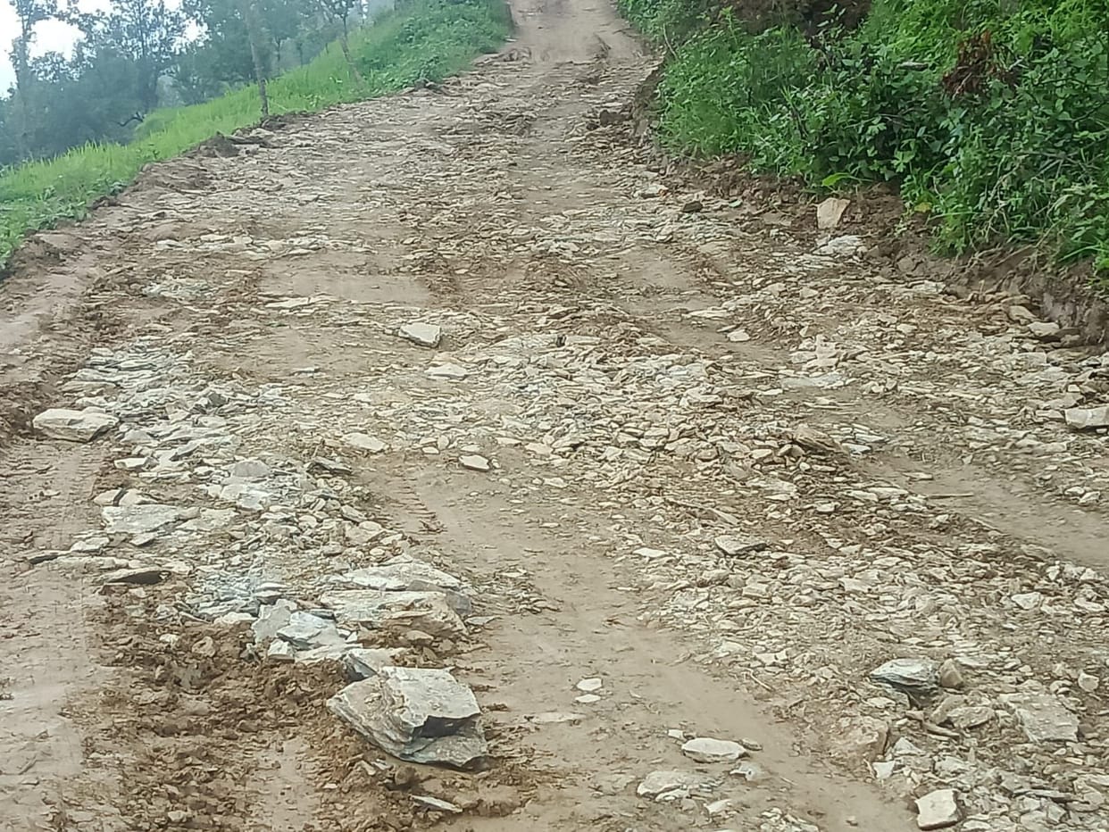 Improvement of Martyr Lansnayak Shyam Singh Bisht motor road started